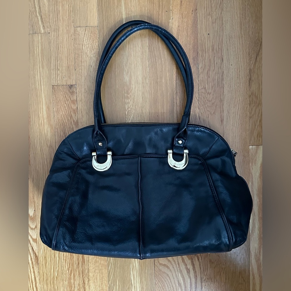 B. MAKOWSKY LUXURY LEATHER SHOULDER BAG